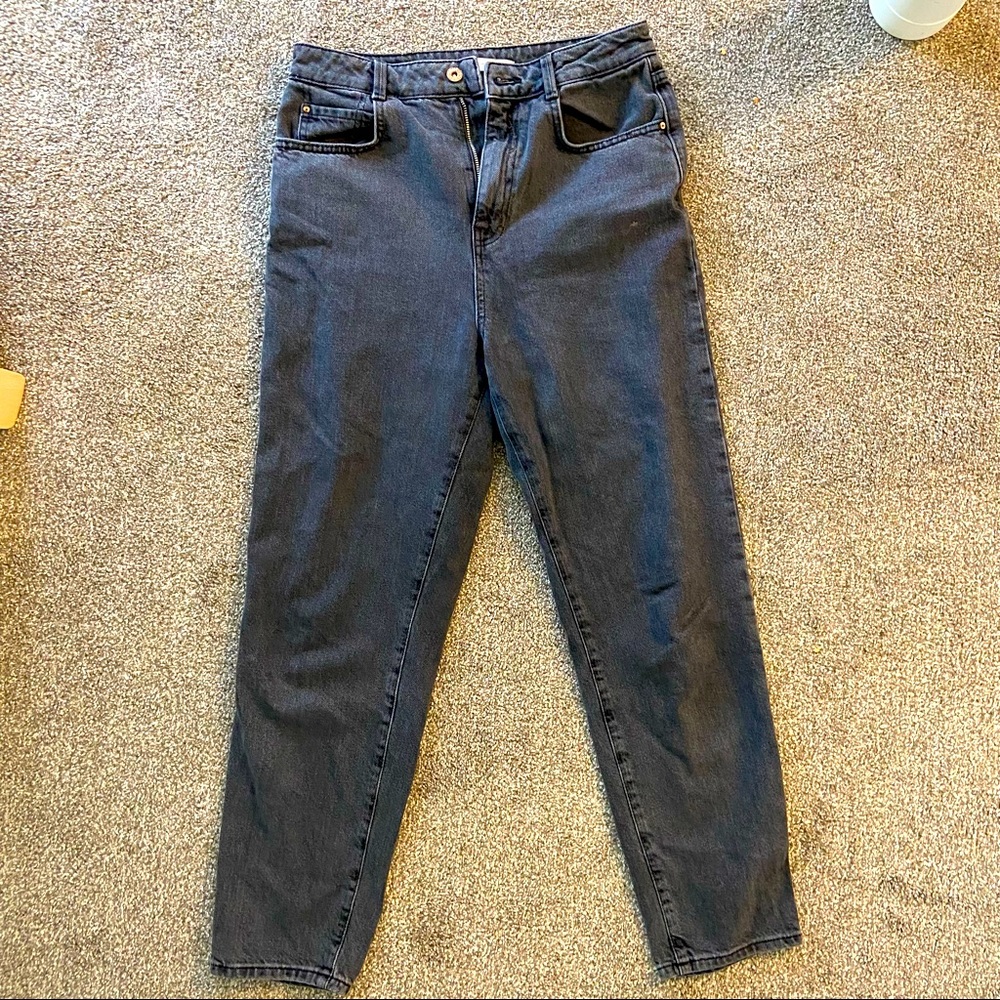 Zara Loose Fit Mom Jeans Vintage Black